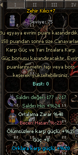 +7 ZEHİR KILICI SATILIR