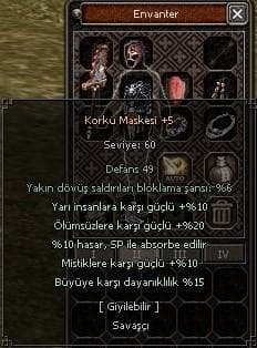 ELİT KORKU MASKESİ  FULL ORAN YARI BÜYÜ ÖLÜMSÜZ