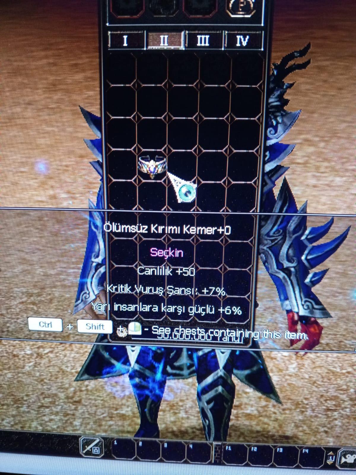 Ölümsüz Kırımı Kemeri +0 Atak Kemer
