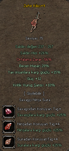 P6 28 TAM ZEHİR YARI GÜÇ KRİTİK