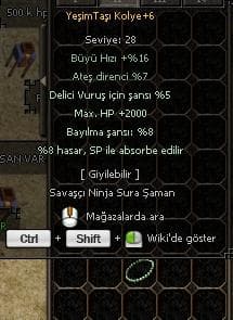 2K 5 DELİCİ 8 BAYILMA +6 YEŞİMTAŞI KOLYE