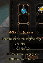 GÖKYÜZÜ ŞEBNEMİ DENEMESİ