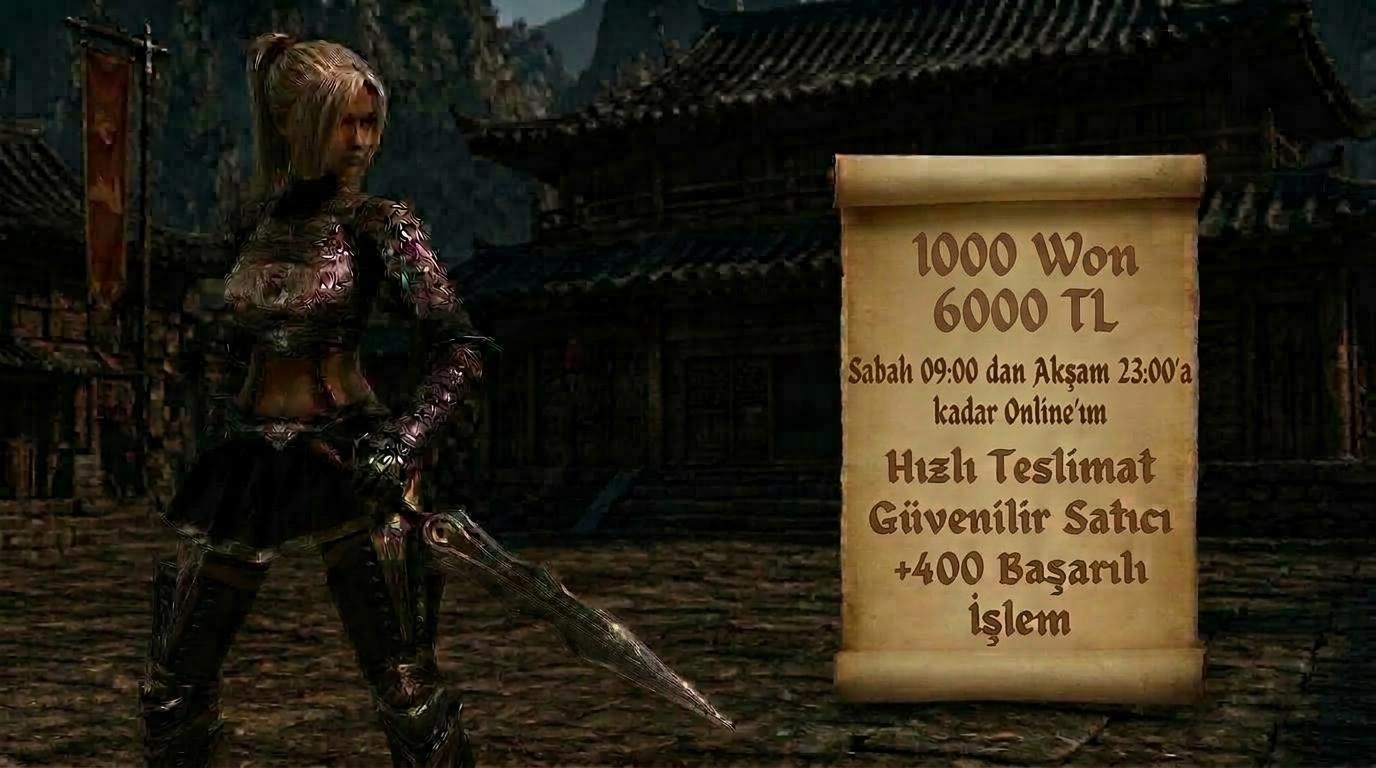 1000 Won 6000 TL AÇIKLAMAYI OKUYUN +400 İŞLEM GÜVENCESİYLE