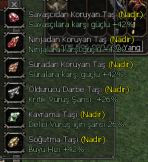 FULL SİLAH TAŞLARI NADİR +8