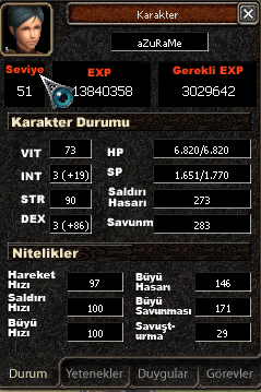 51 LVL BEDENSEL HAVA P AT MAX