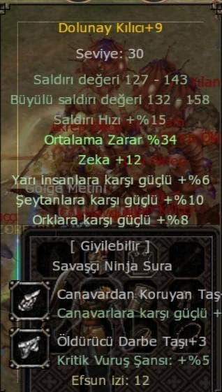 +9 Dolunay Kılıcı