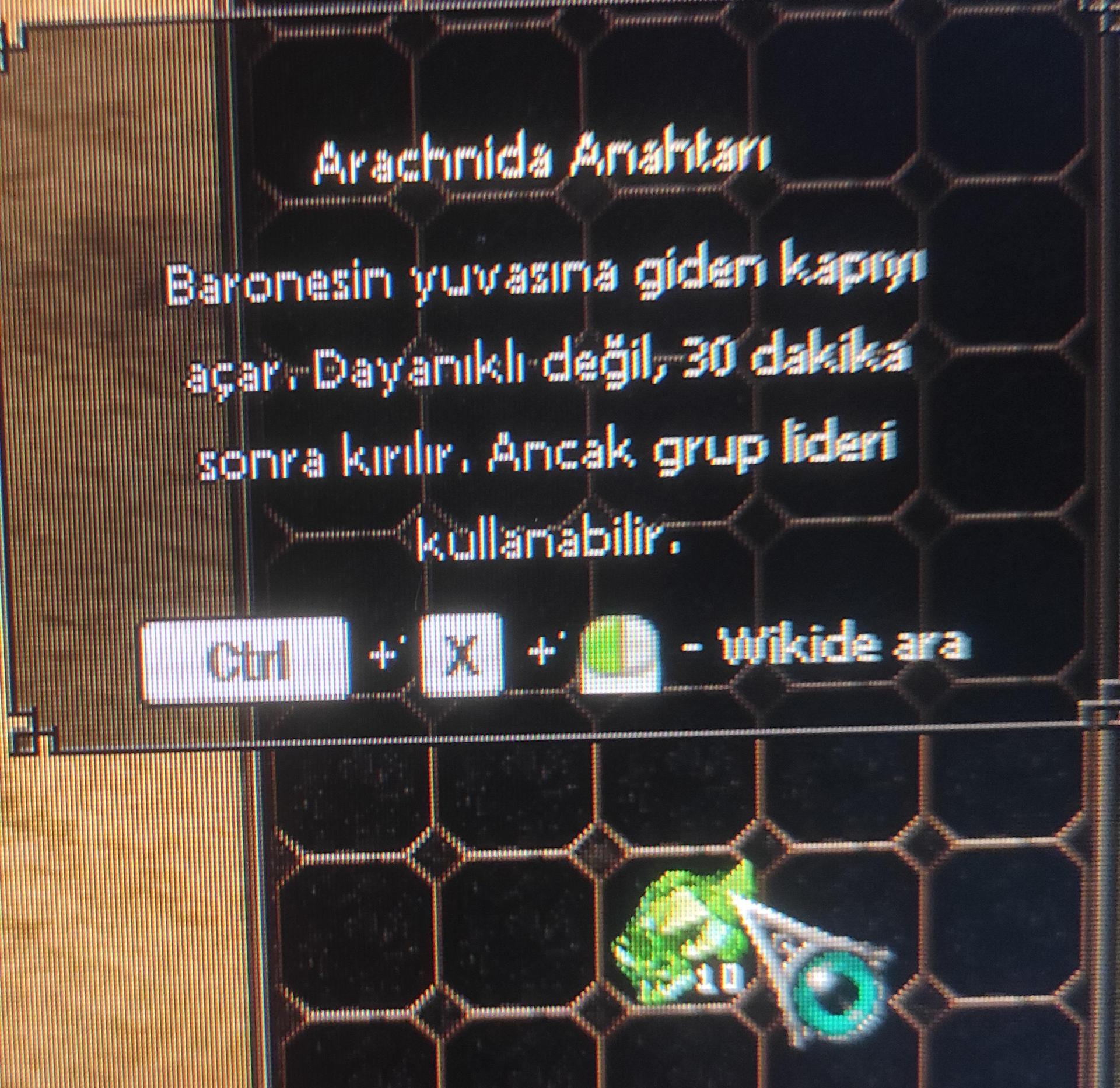 10 ADET ARACHNİDA ANAHTARI HEMEN TESLİM