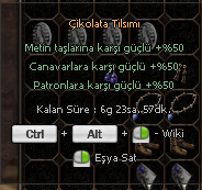 Çİkolata tılsımı satılır