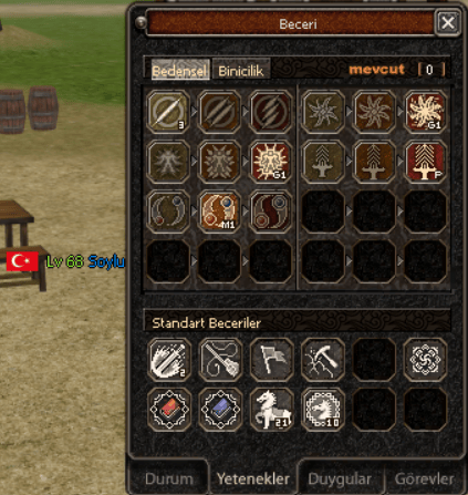 68 LEVEL HAVA P BİYO BİTİK AT 21 ÖFKE G ÇEVİRME G