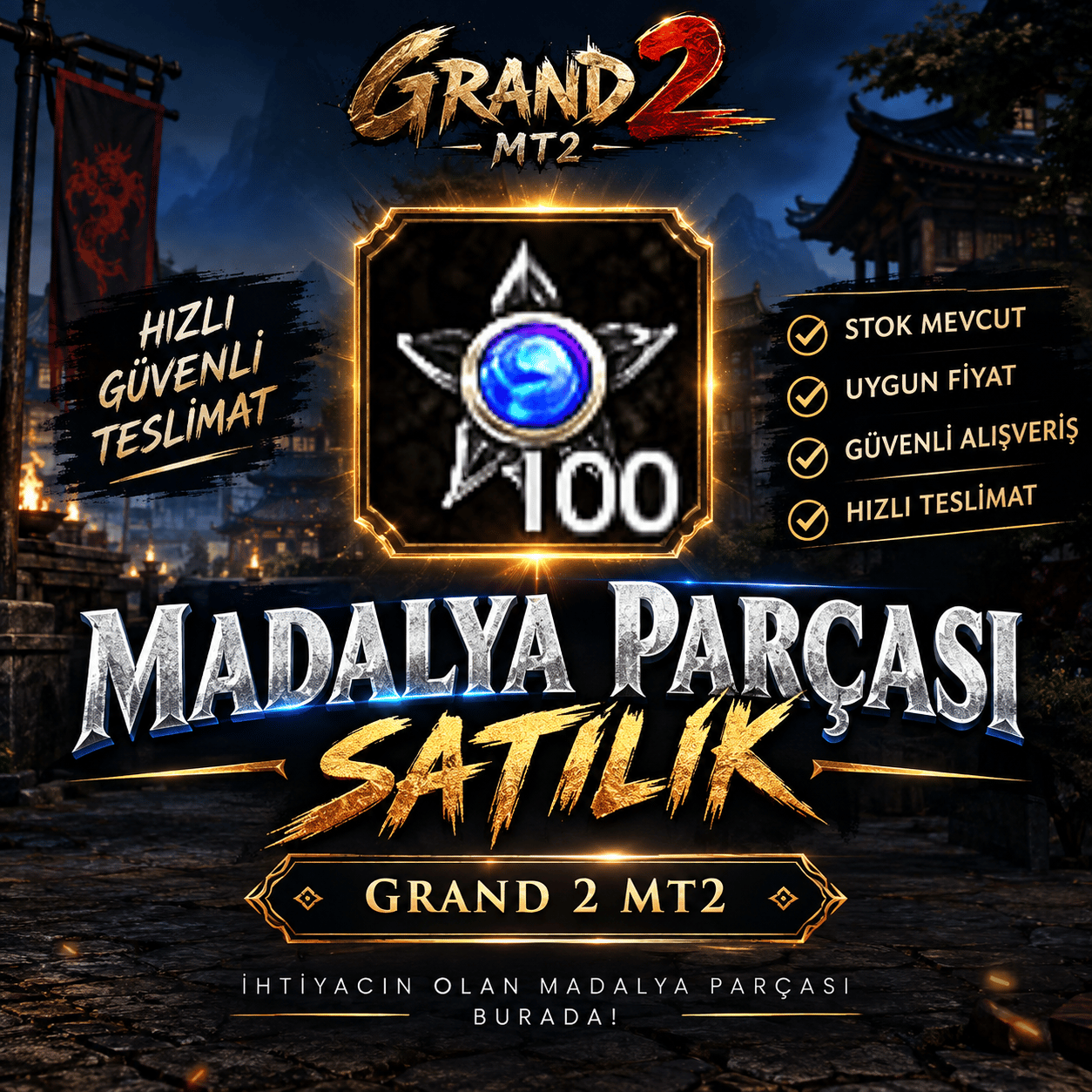 Madalya Parçası 100 ADET
