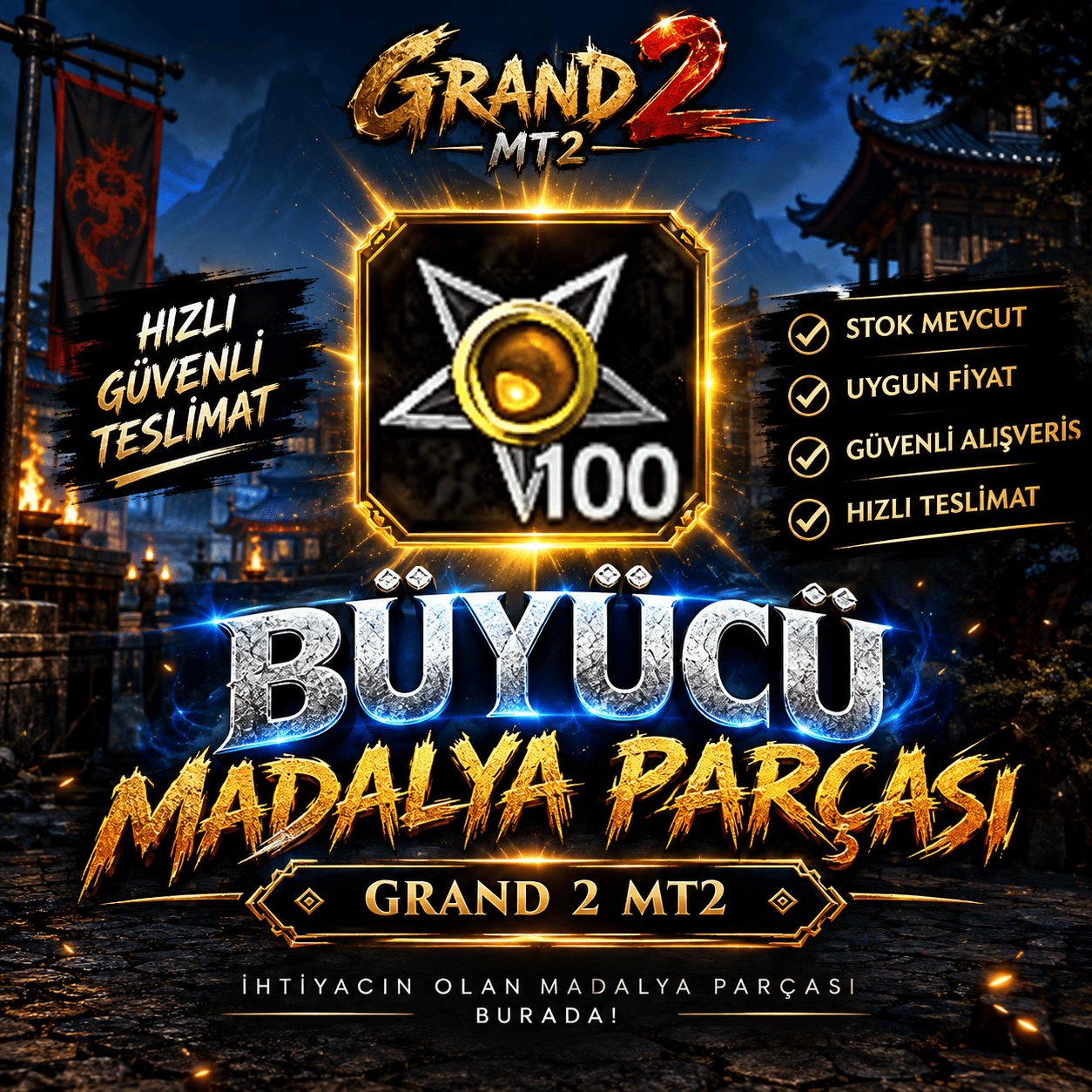 Büyücü Madalyası 100 ADET