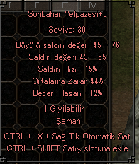 SONBAHAR YELPAZESİ 44 ORT (HIZLI TESLİMAT)
