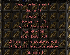 GEÇN EJDERHA TAKIMI 1000 HP 50 STR (HIZLI TESLİMAT)