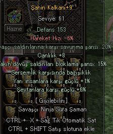 ŞAHİN KALKAN +9 SERSEM 15 BLOK