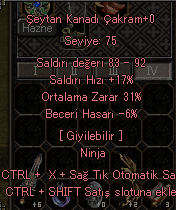 ŞEYTAN KANADI ÇAKRAM 31 ORT (HIZLI TESLİMAT)