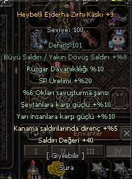 +9 HEYBETLI EJDERHA ZIRHI KASK