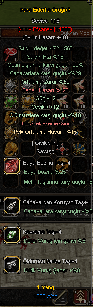 kara ejderha +7 59 ort