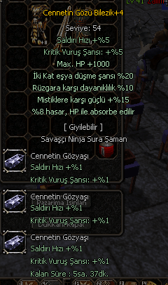 +4 CENNET BİLEZİK ( 5 EFSUN FULL CEVHERLİ ELİT EFSUN)