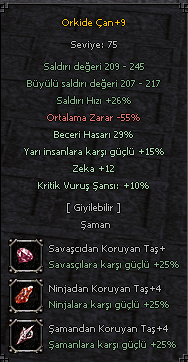 29 TAM ORKİDE ve +9 ŞAH KALKAN