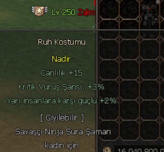 RUH KOSTÜM  KADIN