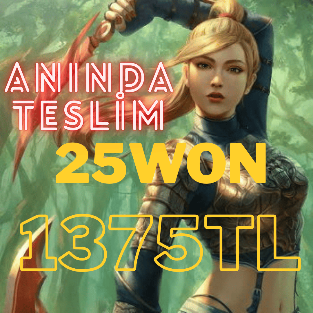 25WON 1375TL 7/24 ANINDA TESLİM