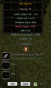 +4 KIN KILICI 41 ORT TEKLIFLER VEREBILIRSINIZ
