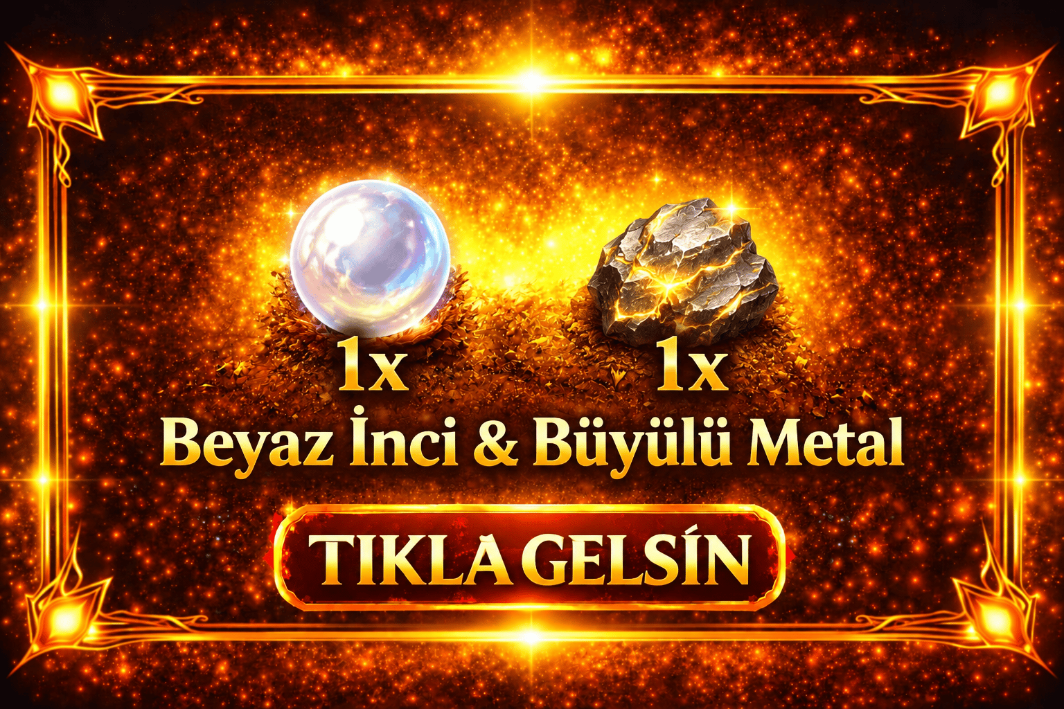 1x Metal & İnci | Online Anında Teslim