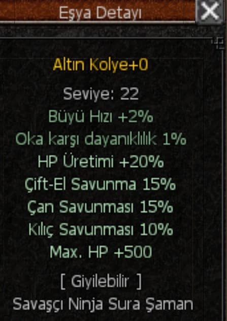 ALTIN KOLYE