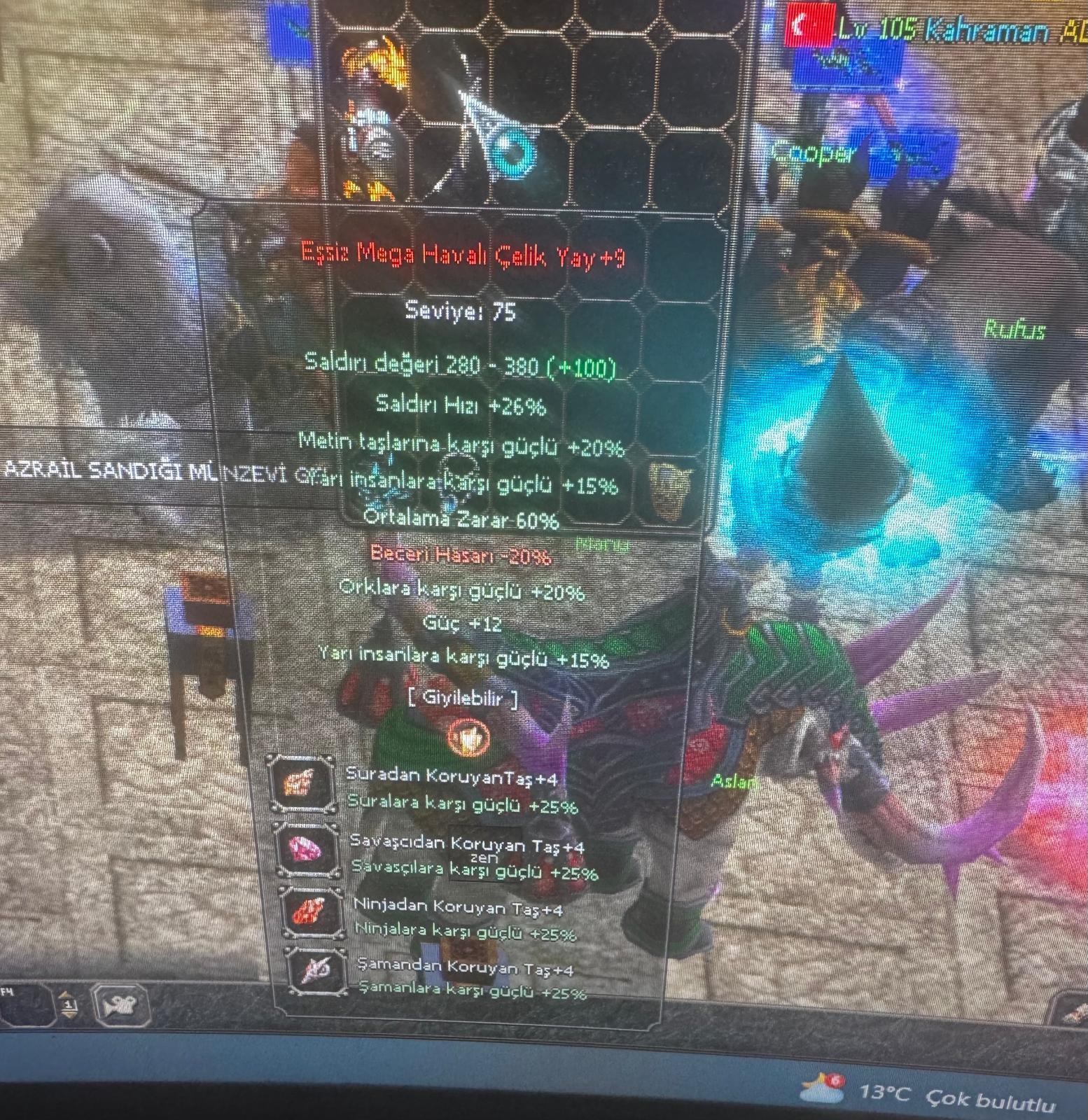 ELIT 60 ORT MEGA ESSİZ HAVALI YAY KACIRMA P6