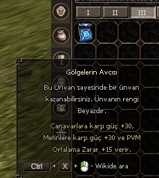 Gölgelerin Avcısı Ünvan
