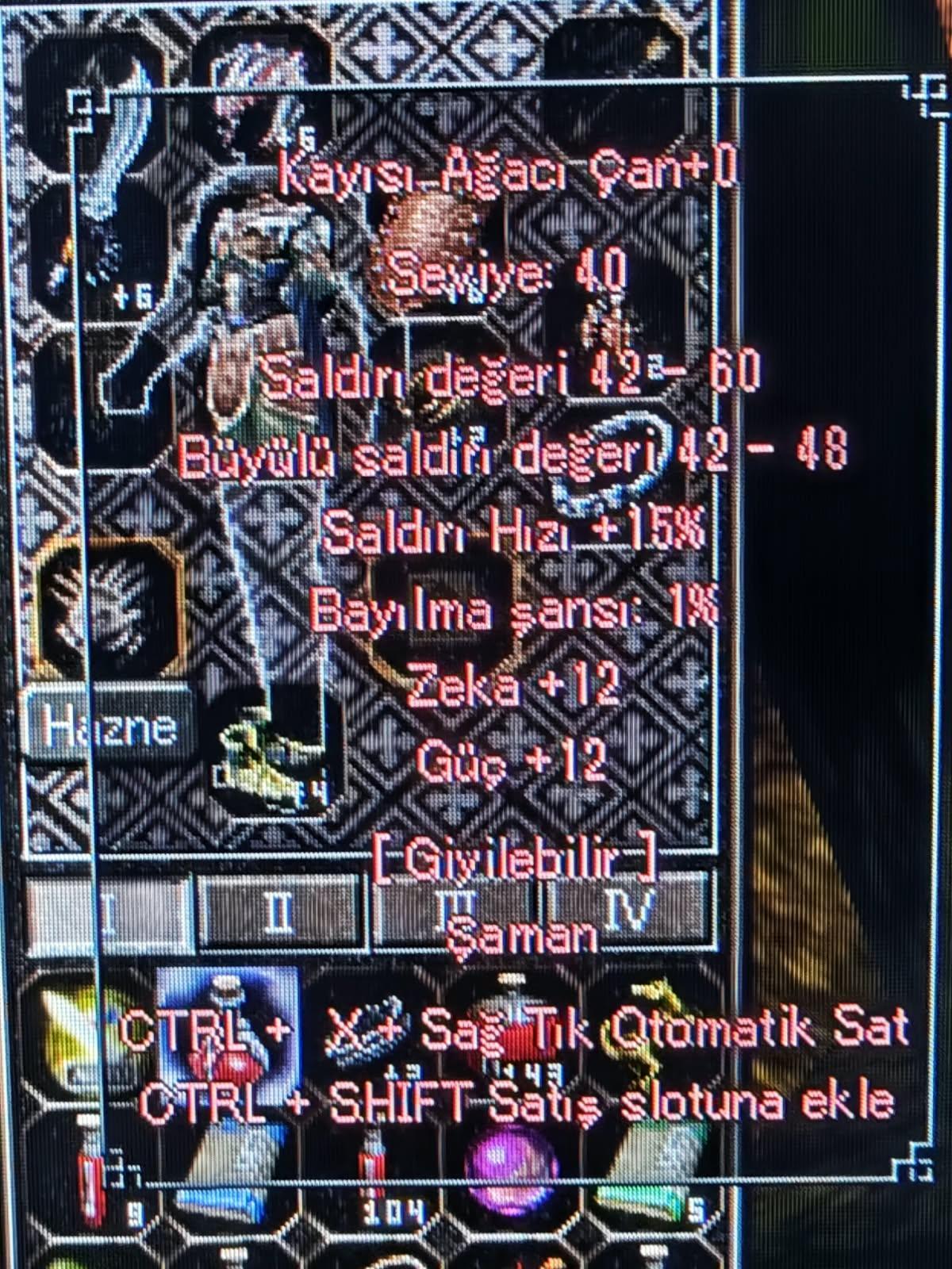 12 zeka 12 güç 40 lvl çan teklif alınır