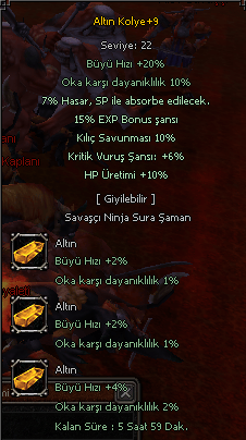 +9 altın kolye