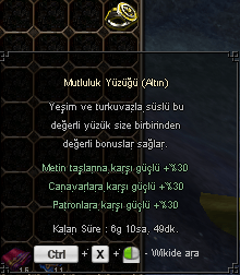MUTLULUK YÜZÜĞÜ ALTIN