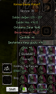 +8 KDP 41 Ortalama 6 GÜÇ 6 ÇEVİKLİK