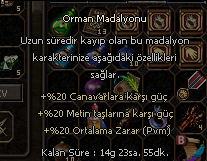 TAZE ORMAN MADALYONU