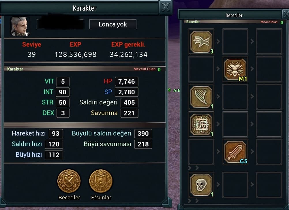 Alesta 39 lvl keskinlik sura