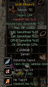 +9 SİYAH ELBİSE +9 ŞAMAN ÇELİĞİ