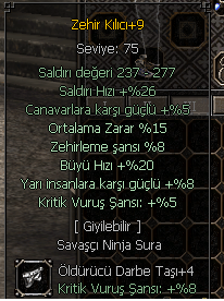 SERVERİN EN İYİ ZEHİR KILICI