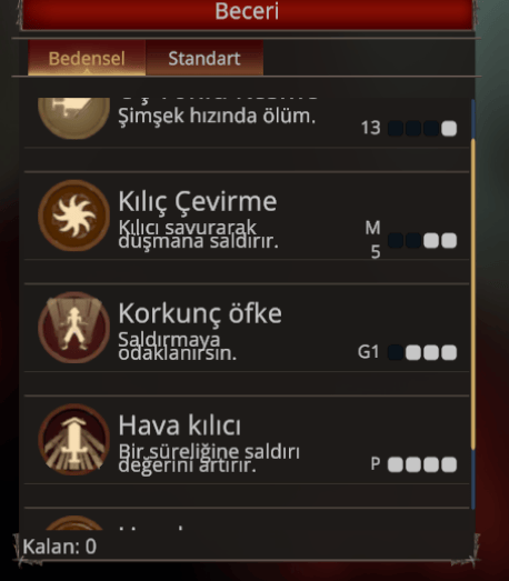 82 LVL HAVA KILICI P BEDENSEL SAVAŞCI TEOS