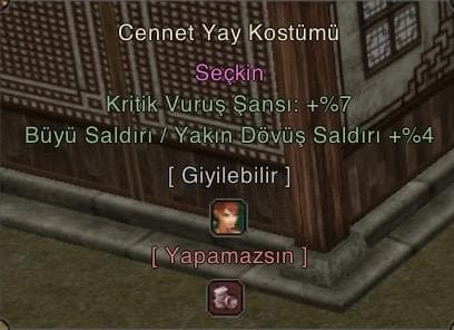 SEÇKİN CENNET YAY KOSTÜMÜ