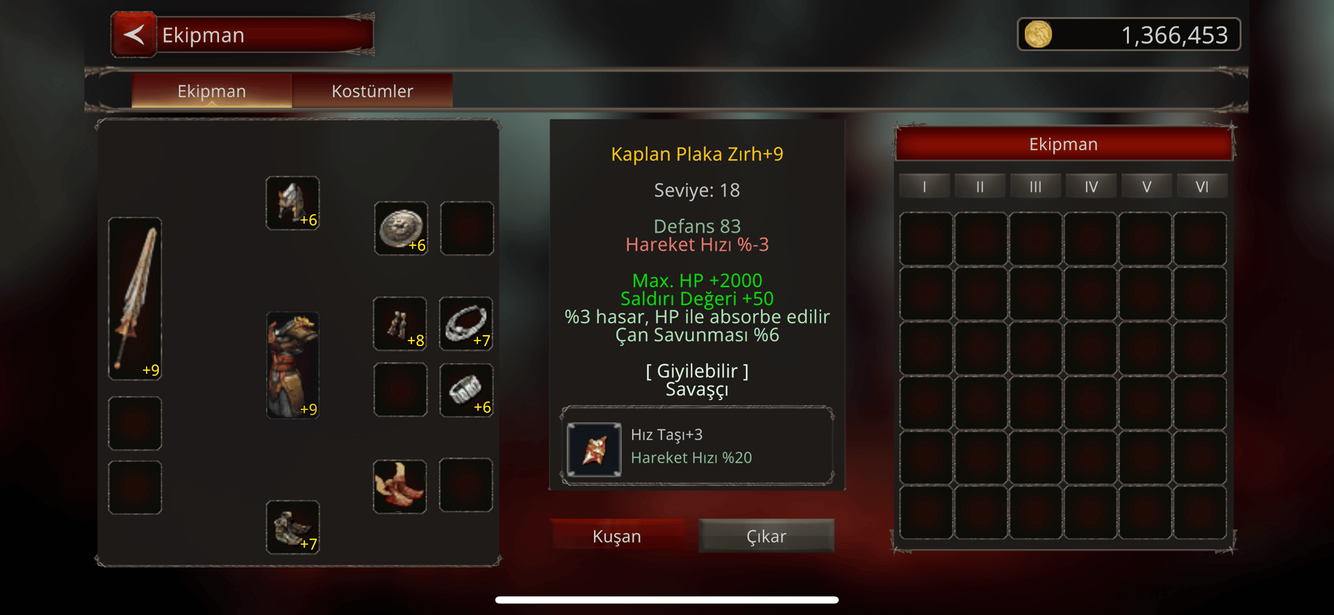 54LeveL İTEMLİ BEDENSEL