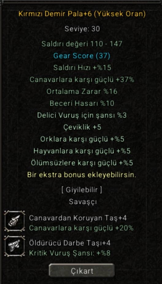 +6 Yüksek oran kdp (4 taşlı)