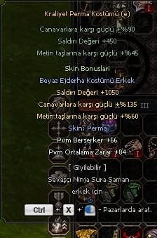 KRALİYET PERMA SETİ KILIC DAHIL