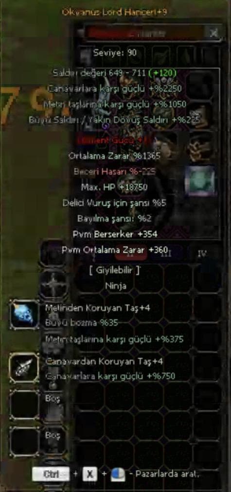 +9 Okyanus Hançer