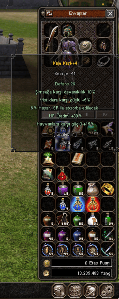 55LVL 1G 1M6 ITEMLI B.SILAH SURA SATILIR - Karakter Sandik Senden