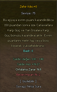 ZEHİR KILICI