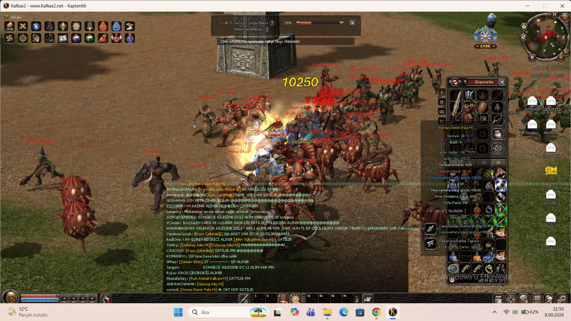 165 M NAKIT  47 ORT 10 pvm KDP + +2 Ruh Kask SADECE 350 TL