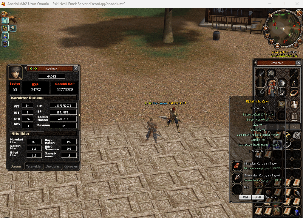 vslik ninja 65 lvl teklif var
