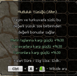 11GÜNLÜMUTLULUK YÜZÜĞÜ(ALTIN)