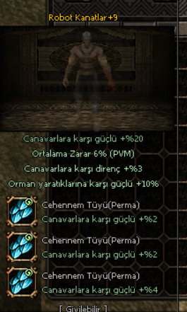 +9 ROBOT KANATLARI DETAY RESİMDE